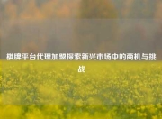 棋牌平台代理加盟探索新兴市场中的商机与挑战