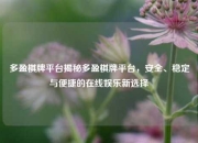 多盈棋牌平台揭秘多盈棋牌平台，安全、稳定与便捷的在线娱乐新选择