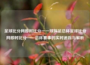 足球比分网即时比分一一球探足总杯足球比分网即时比分——总杯赛事的实时追踪与解析