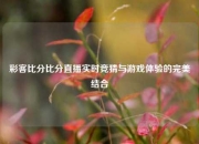 彩客比分比分直播实时竞猜与游戏体验的完美结合