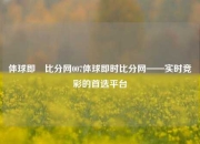 体球即吋比分网007体球即时比分网——实时竞彩的首选平台