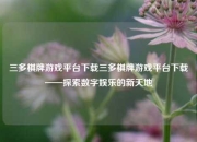三多棋牌游戏平台下载三多棋牌游戏平台下载——探索数字娱乐的新天地
