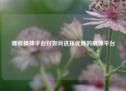 哪些棋牌平台好如何选择优质的棋牌平台