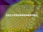 足彩比分竞猜竞猜揭秘高胜率的秘诀