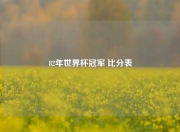 82年世界杯冠军 比分表