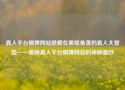 真人平台棋牌网站隐藏在黑暗角落的真人大冒险——揭秘真人平台棋牌网站的神秘面纱
