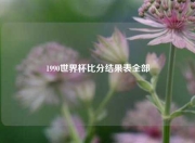 1990世界杯比分结果表全部