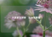 大赢家足球即吋比分完整版