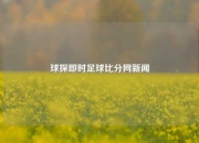 球探即时足球比分网新闻