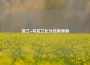 荷兰vs乌克兰比分结果预测