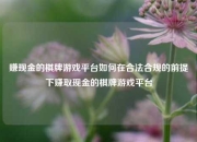赚现金的棋牌游戏平台如何在合法合规的前提下赚取现金的棋牌游戏平台
