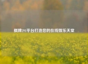 棋牌291平台打造您的在线娱乐天堂