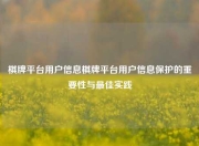 棋牌平台用户信息棋牌平台用户信息保护的重要性与最佳实践