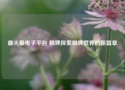 最火暴电子平台 棋牌探索棋牌世界的新篇章