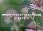 棋牌代理平台有哪些棋牌代理平台的多元化选择与市场现状分析