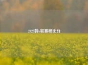 2025韩k联赛程比分