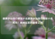 棋牌平台排行榜前十名棋牌平台排行榜前十名揭晓！揭秘玩家的最爱之地