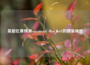 英超比赛预测cmanbetxC-Man BetX的独家秘籍