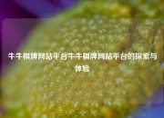 牛牛棋牌网站平台牛牛棋牌网站平台的探索与体验