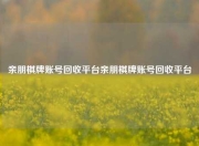 亲朋棋牌账号回收平台亲朋棋牌账号回收平台