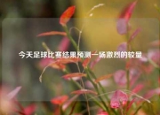 今天足球比赛结果预测一场激烈的较量