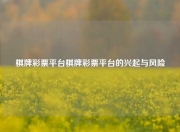 棋牌彩票平台棋牌彩票平台的兴起与风险