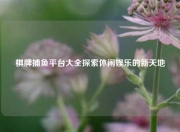 棋牌捕鱼平台大全探索休闲娱乐的新天地