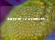 棋牌平台推广广告词智享娱乐新纪元