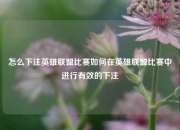 怎么下注英雄联盟比赛如何在英雄联盟比赛中进行有效的下注