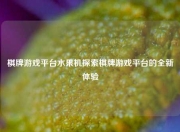 棋牌游戏平台水果机探索棋牌游戏平台的全新体验