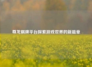 尊龙棋牌平台探索游戏世界的新篇章