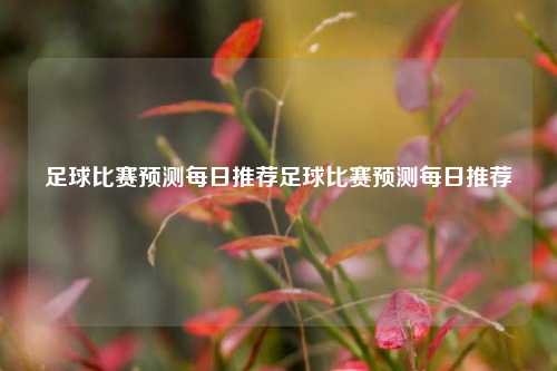 足球比赛预测每日推荐足球比赛预测每日推荐