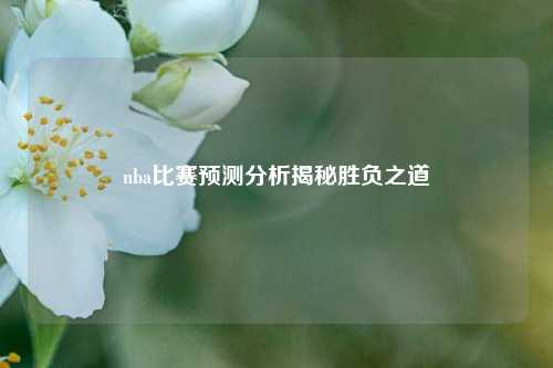 nba比赛预测分析揭秘胜负之道