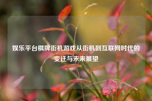 娱乐平台棋牌街机游戏从街机到互联网时代的变迁与未来展望