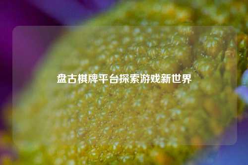 盘古棋牌平台探索游戏新世界