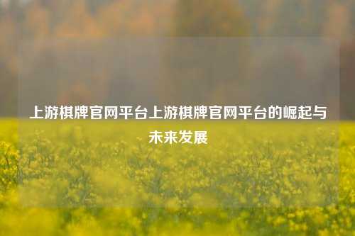 上游棋牌官网平台上游棋牌官网平台的崛起与未来发展