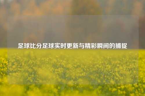 足球比分足球实时更新与精彩瞬间的捕捉