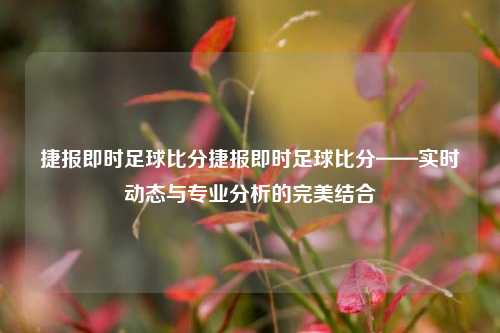 捷报即时足球比分捷报即时足球比分——实时动态与专业分析的完美结合