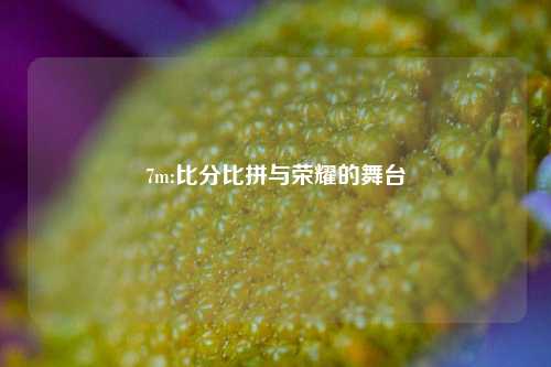 7m:比分比拼与荣耀的舞台