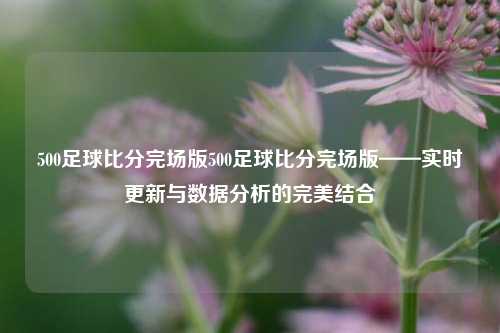 500足球比分完场版500足球比分完场版——实时更新与数据分析的完美结合