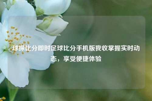 球探比分即时足球比分手机版我收掌握实时动态，享受便捷体验