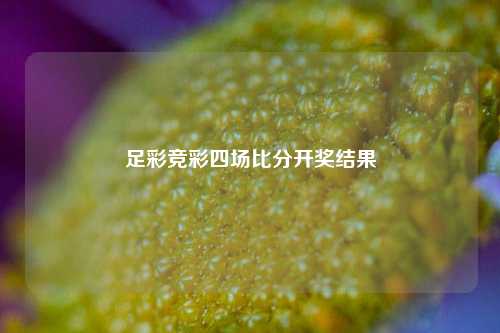 足彩竞彩四场比分开奖结果