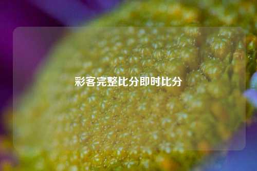彩客完整比分即时比分