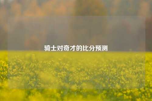 骑士对奇才的比分预测