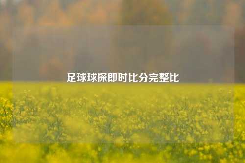 足球球探即时比分完整比