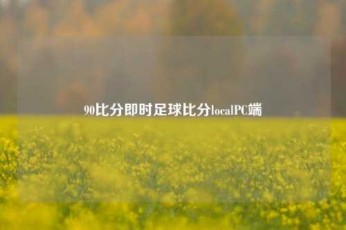 90比分即时足球比分localPC端